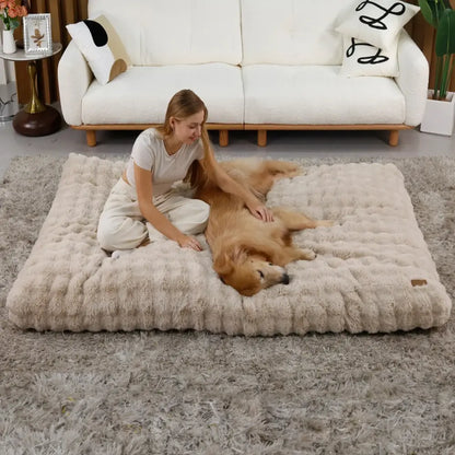 Fluffin CloudNest® – Matelas orthopédique moelleux & lavable pour chien